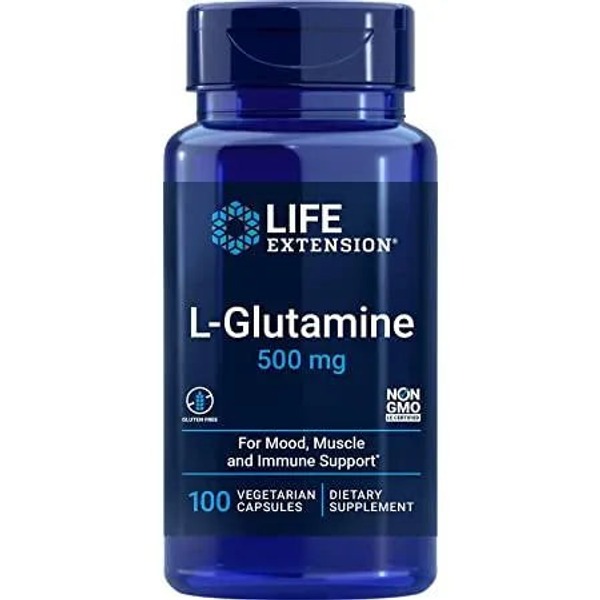 Life Extension L-Glutamine Supplements - Kenya (500 mg Capsules)