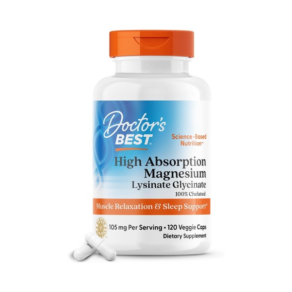 Doctor's Best High Absorption Magnesium Glycinate Lysinate Doctor's Best