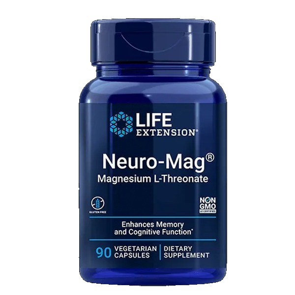 Life Extension Magnesium L-Threonate Neuro-Mag 90 Vegetarian Capsules