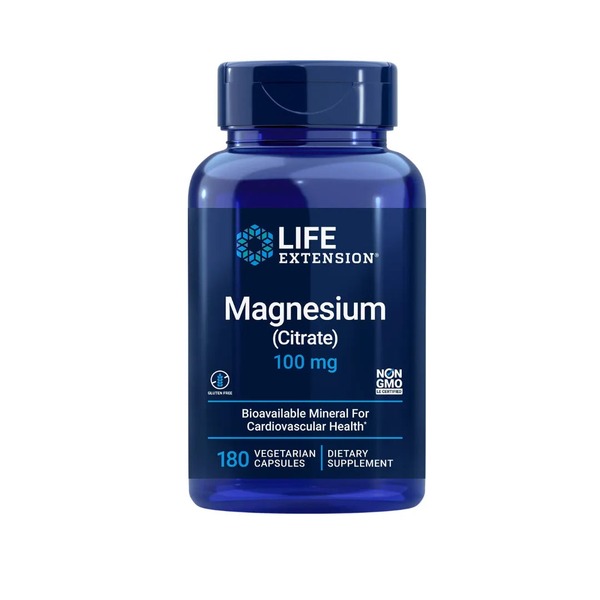 Life Extension Magnesium (Citrate) 100mg 180 Capsules