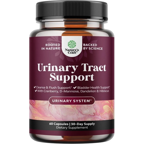 Nature's Craft D Mannose Capsules for Urinary Tract Health - High Potency  60 Capsules