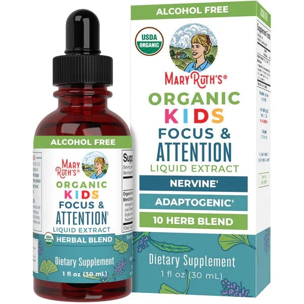MaryRuth Organics Mary Ruth's Organic Kids Focus & Attention Liquid Drops