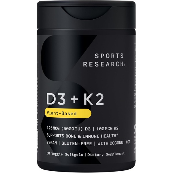 Sports Research Sports Research® Vitamin D3 + K2 60CT