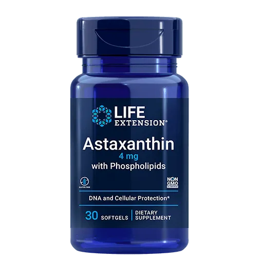 Life Extension Astaxanthin with Phospholipids - Front View