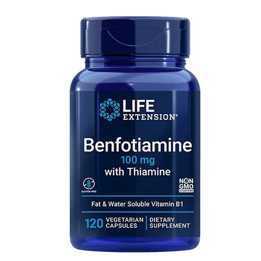 Life Extension Benfotiamine with Thiamine - Front View