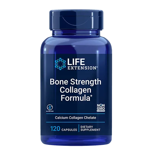 Life Extension Bone Strength Collagen Formula - Front View