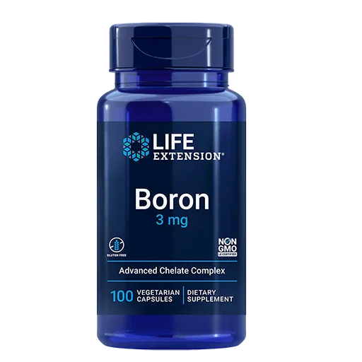 Life Extension Boron 3mg - Front View