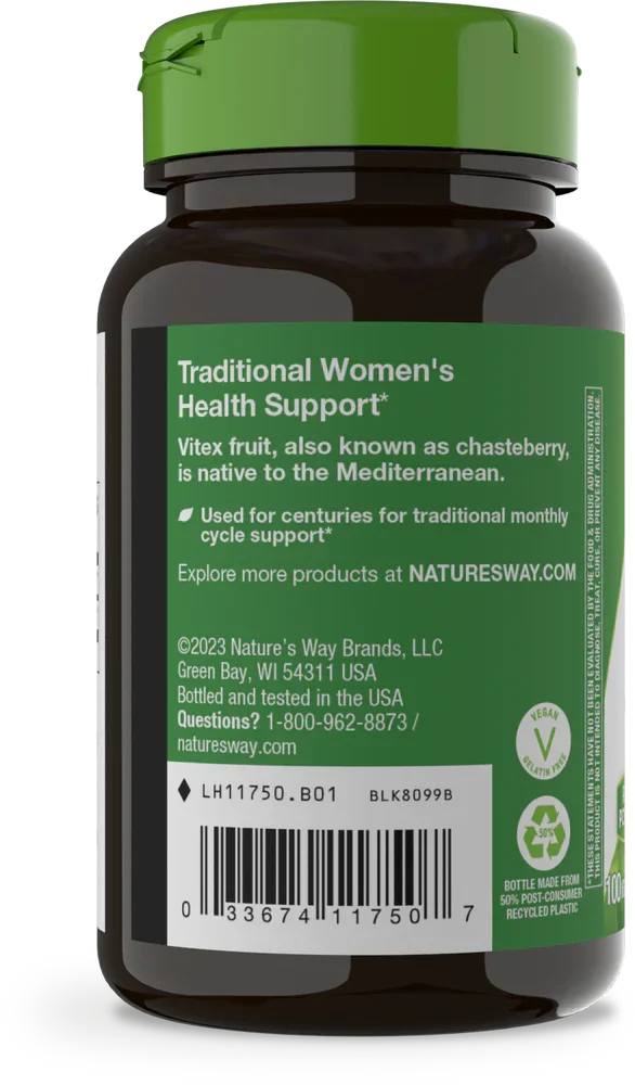 Nature's Way Chaste Berry Vitex Extract - Kenya - Angle View