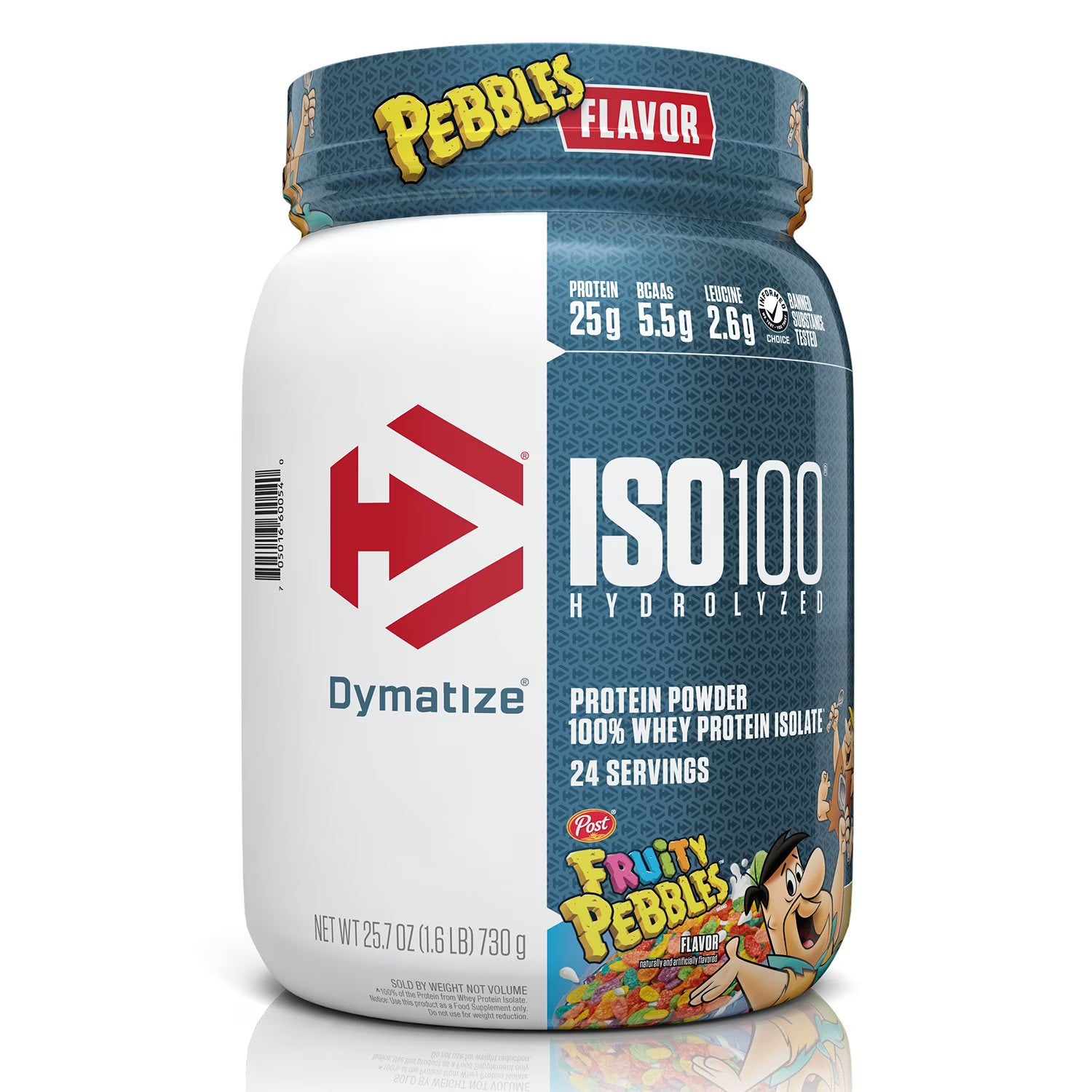 Dymatize Dymatize ISO100 Hydrolyzed Whey Protein Powder, Fruity Pebbles - Front View