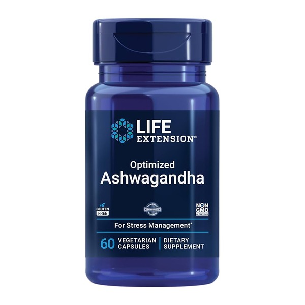 Life Extension Optimized Ashwagandha Extract 60 Veg Capsules