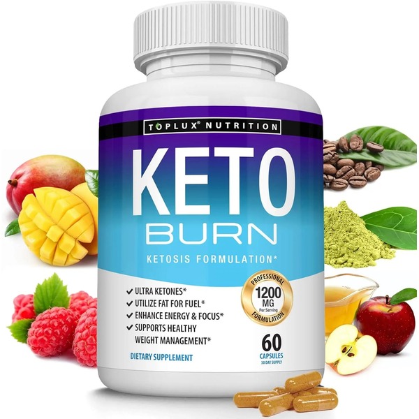 Toplux Keto Burn Pills Ketosis Weight Loss - 1200 Mg