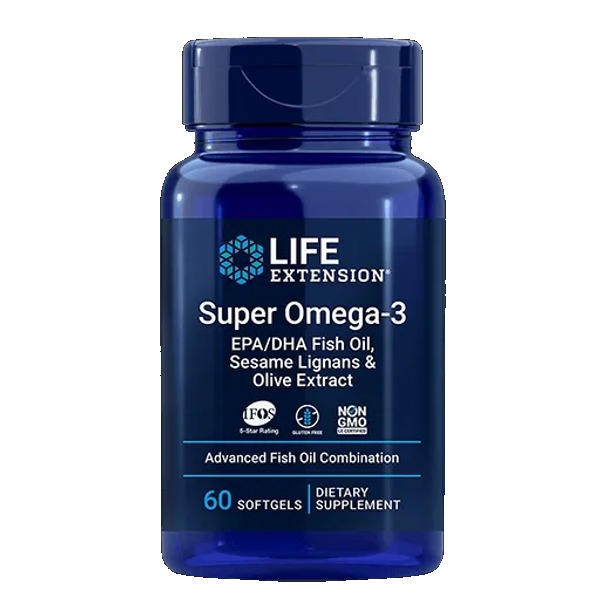 Life Extension Super Omega-3 EPA-DHA Fish Oil, Sesame Lignans & Olive Extract
