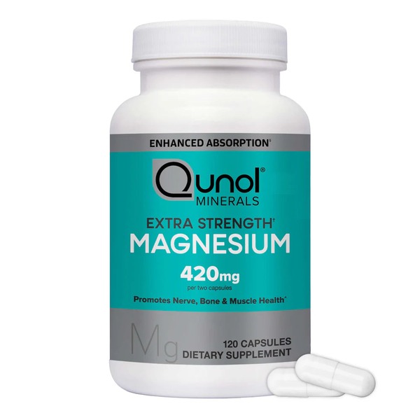 Qunol Magnesium Glycinate Capsules 420mg 120 Count