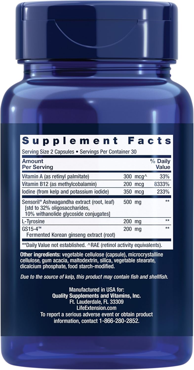 Life Extension Life Extension Thyroid Support Complex - Back View