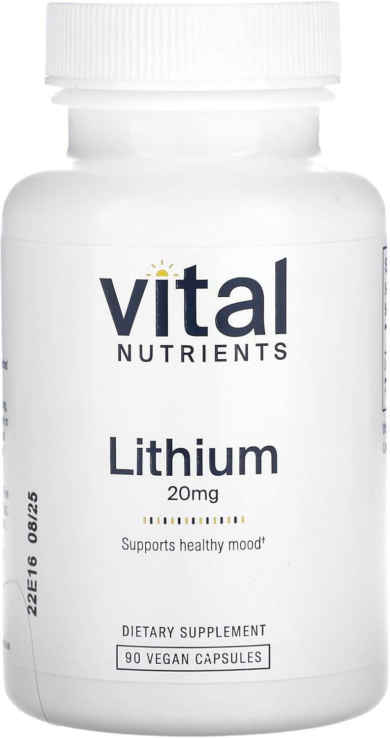 vital nutrients Lithium Orotate - Vital Nutrients 20mg - Front View