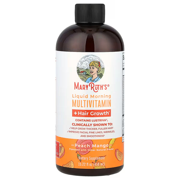 MaryRuth Organics MaryRuth's, Liquid Morning Multivitamin + Hair Growth - Front View