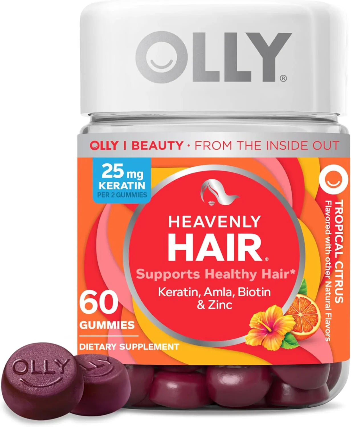 Olly OLLY Heavenly Hair Gummy - Front View