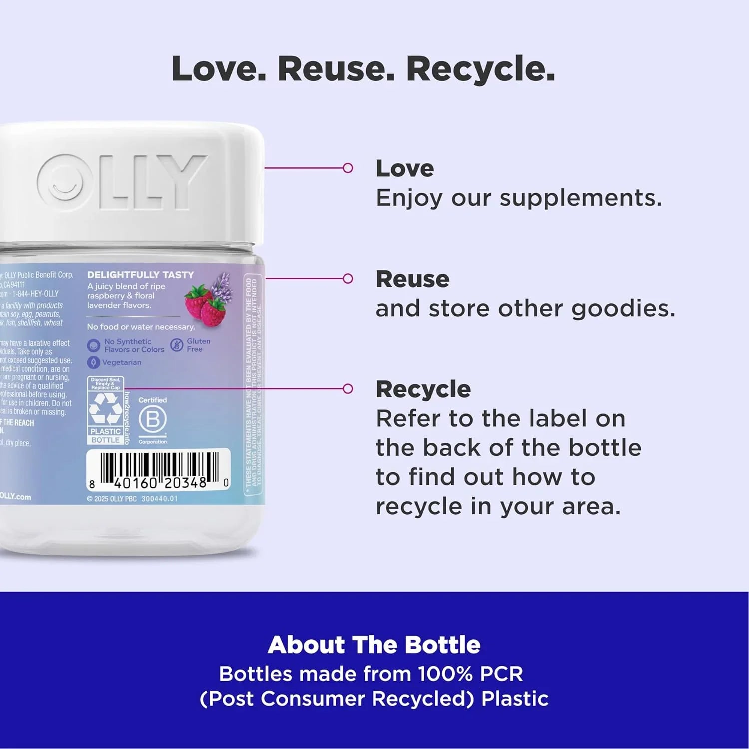 Olly OLLY Relaxing Magnesium Gummies - Angle View