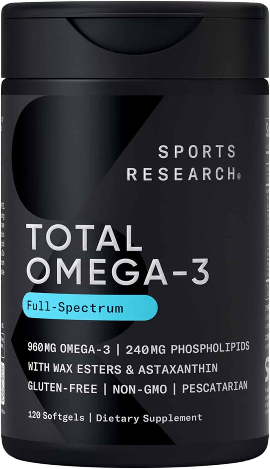 Sports Research Omega-3 Fish Oil 2200mg - Sports Research® - Front View