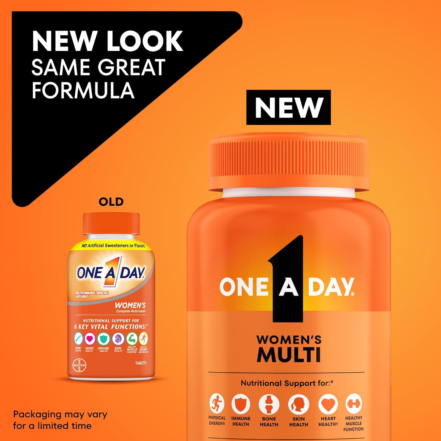 ONE A DAY One A Day Multivitamin for Women - Daily Vitamins 200 tablets - Front View