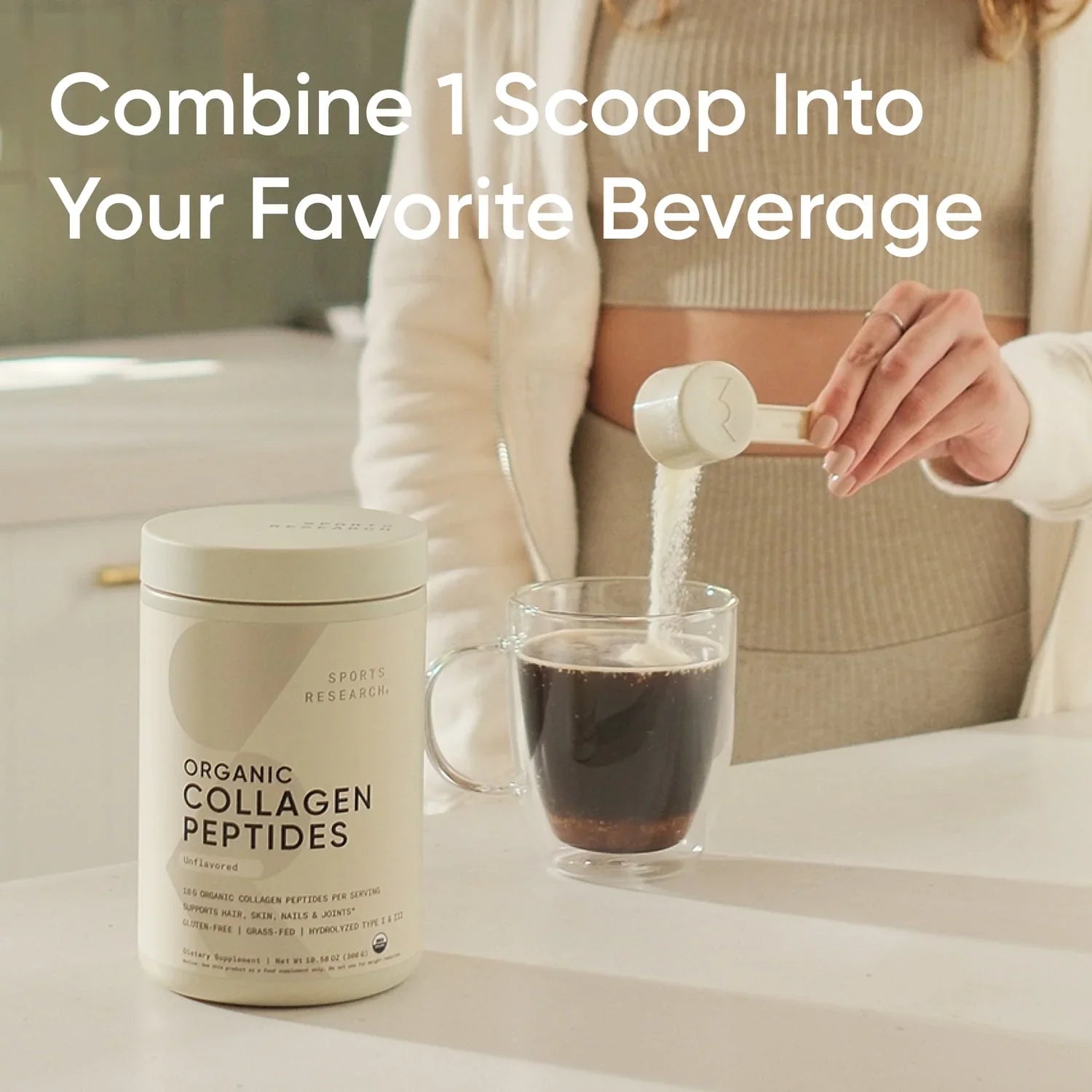 Sports Research Sports Research® Organic Collagen Peptides Type I & III - Ingredients View