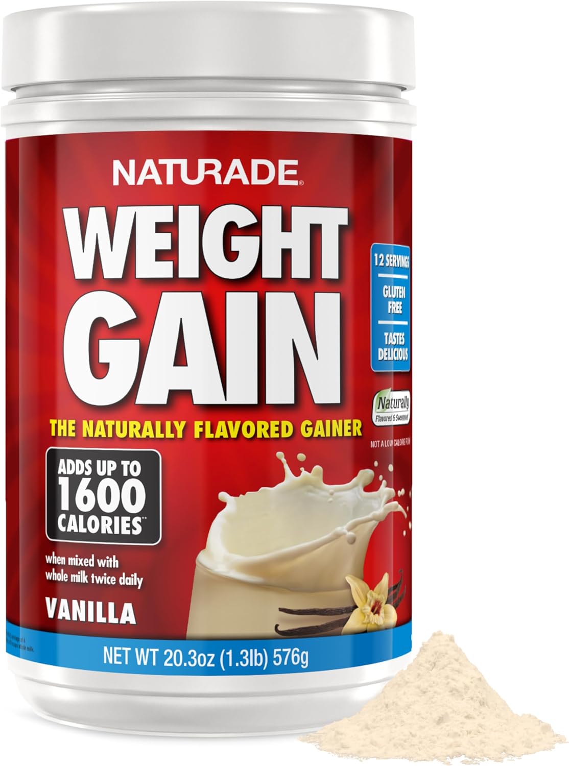 Naturade Weight Gain Powder Supplement -Instant Nutrition - Front View